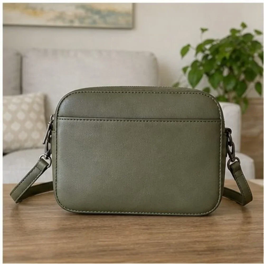 Olive Faux Leather Bag